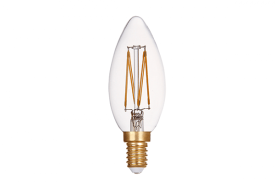 LED Filament Candle Bulb C35 E14 Dimmable