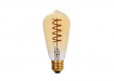 Edison LED Bulb Dimmable ST64 Amber - amoluce