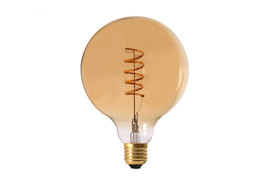 LED Spiral Filament Bulb G125