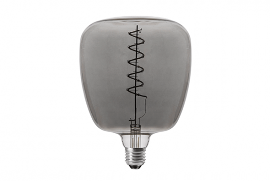 LED Spiral Filament Barrel Shape E27 Dimmable Smoky - amoluce